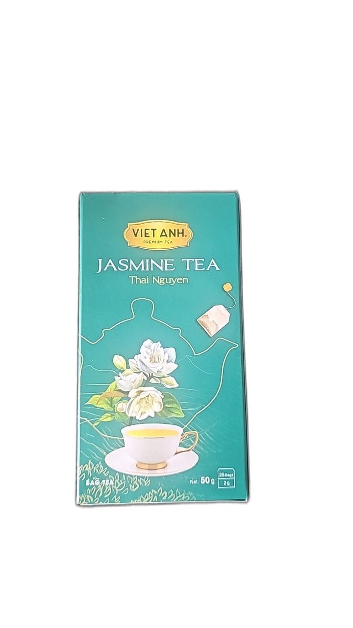 Viet Anh Jasmine Tea 50g package with floral design